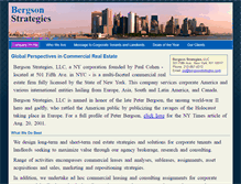 Tablet Screenshot of bergsonstrategies.com